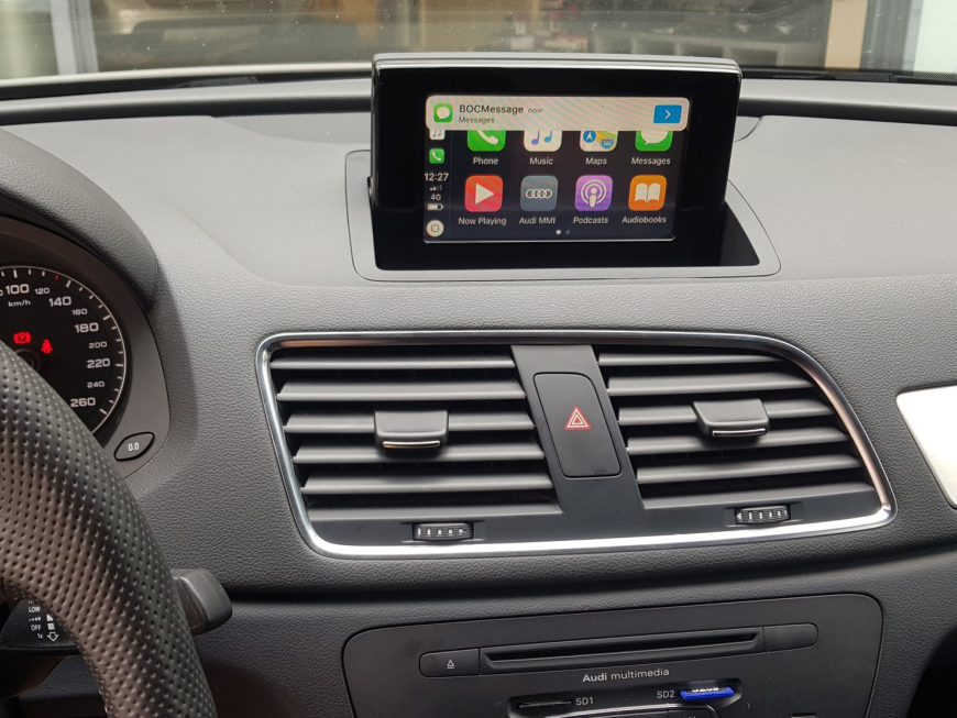 Αναβάθμιση εργοστασιακής οθόνης με Wireless Apple CarPlay/Android Auto σε Audi Q3 8U