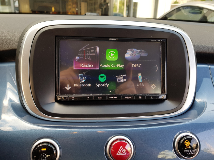 Εγκατάσταση οθόνης 2Din Kenwood και κάμερας οπισθοπορείας σε Fiat 500 X