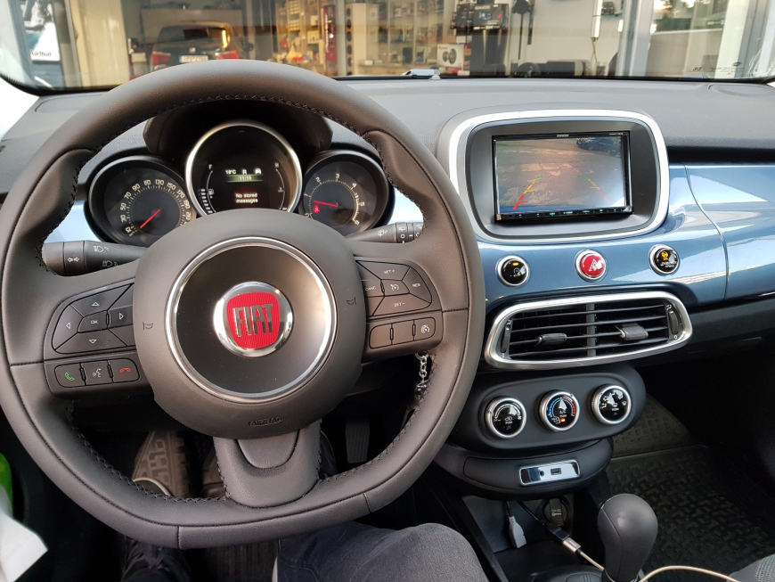 Εγκατάσταση οθόνης 2Din Kenwood και κάμερας οπισθοπορείας σε Fiat 500 X