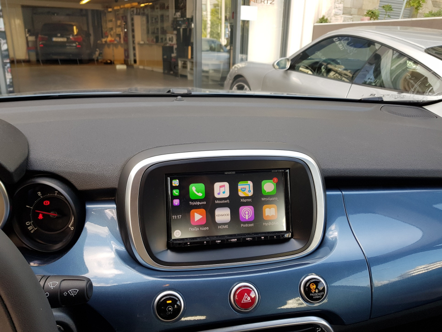 Εγκατάσταση οθόνης 2Din Kenwood και κάμερας οπισθοπορείας σε Fiat 500 X