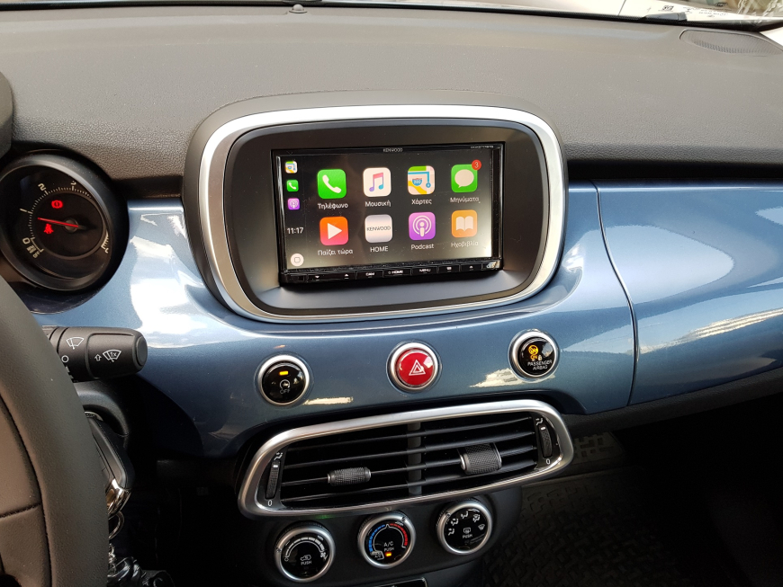 Εγκατάσταση οθόνης 2Din Kenwood και κάμερας οπισθοπορείας σε Fiat 500 X
