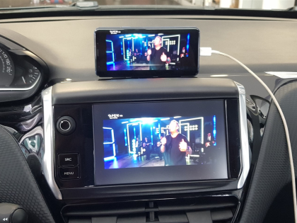 Εγκατάσταση Interface για Apple Car Play/Android Auto (Wireless), Mirroring και Front & Rear Camera Media Player σε Peugeot 2008