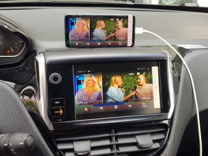 Εγκατάσταση Interface για Apple Car Play/Android Auto (Wireless), Mirroring και Front & Rear Camera Media Player σε Peugeot 2008