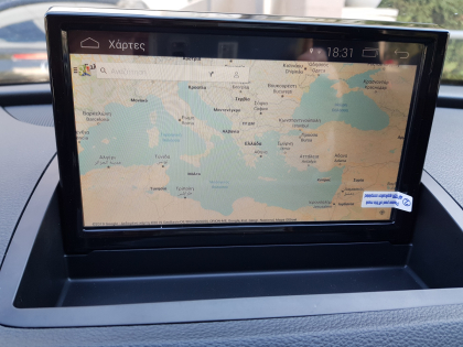 Αντικατάσταση της εργοστασιακής οθόνης με νεα Android oθόνη σε  Audi Q3 8U