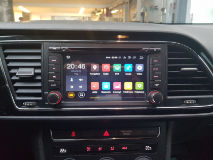 Εγκατάσταση οθόνης IQ με Car Cinema Navigation Android σε Seat Leon. 