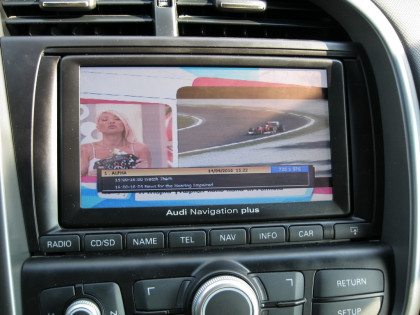 Audi R8. Video input, TV Tuner, Camera, Unlock.