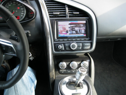 Audi R8. Video input, TV Tuner, Camera, Unlock.