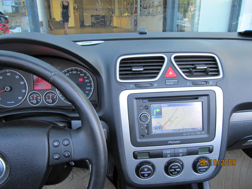 Εγκατάσταση οθόνης 2Din Pioneer σε VW Eos