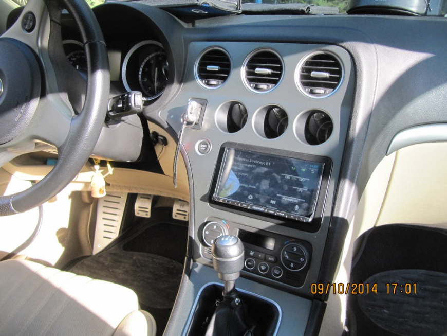 Εγκατάσταση 2Din Kenwood οθόνης σε Alfa Romeo 159