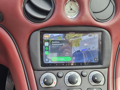 Αναβάθμιση Maserati 4200 GT: Εγκατάσταση Οθόνης Multimedia 7'' με Apple CarPlay & Android Auto