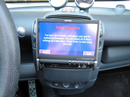 Εγκατάσταση οθόνης 1Din Kenwood σε Smart Brabus