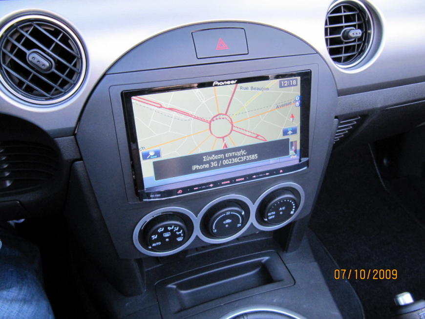 Εγκατάσταση οθόνης 2Din Pioneer σε Mazda MX5