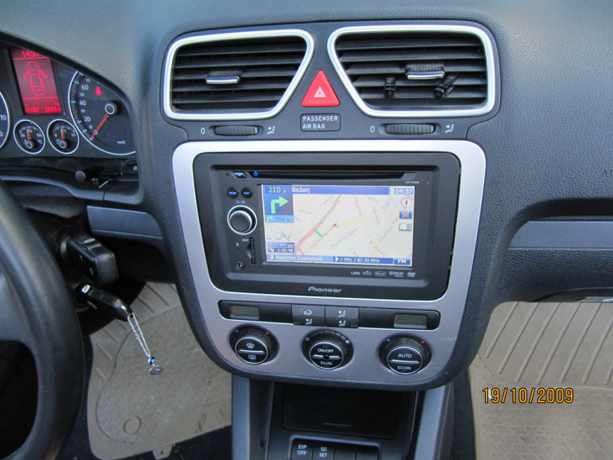 Εγκατάσταση οθόνης 2Din Pioneer σε VW Eos