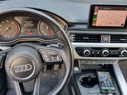 Αναβάθμιση εργοστασιακής οθόνης με Ασύρματο Wireless Apple CarPlay/Android Auto σε Audi A5 F5 του 2016