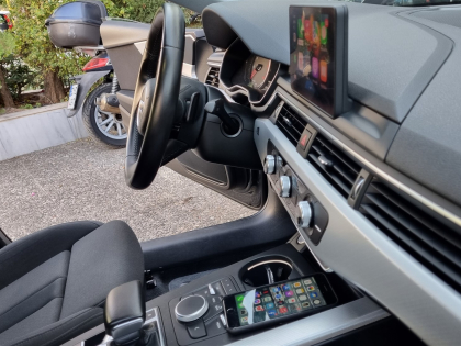 Αναβάθμιση εργοστασιακής οθόνης με Ασύρματο Wireless Apple CarPlay/Android Auto σε Audi A5 F5 του 2016