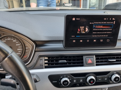 Αναβάθμιση εργοστασιακής οθόνης με Ασύρματο Wireless Apple CarPlay/Android Auto σε Audi A5 F5 του 2016