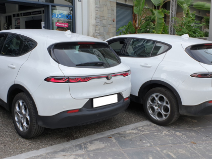 Εγκατάσταση αισθητήρων παρκαρίσματος- κάμερας οπισθοπορείας και εμπροσθοπορείας σε Alfa Romeo Tonale