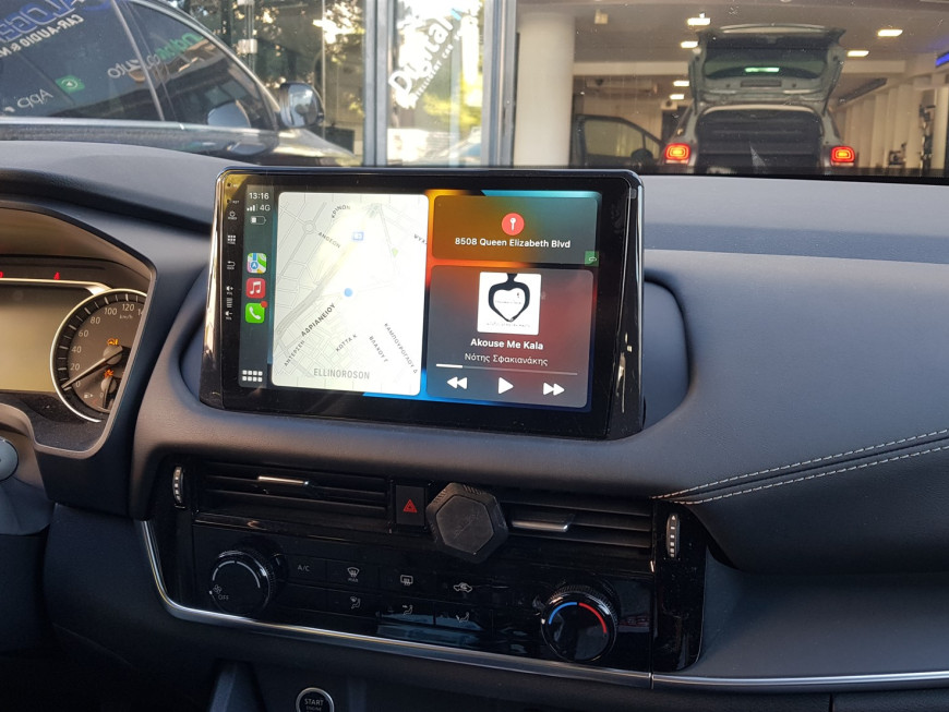 Εγκατάσταση οθόνης της Digital IQ με Wireless Apple Car Play/Android Auto σε Nissan Qashqai του 2022
