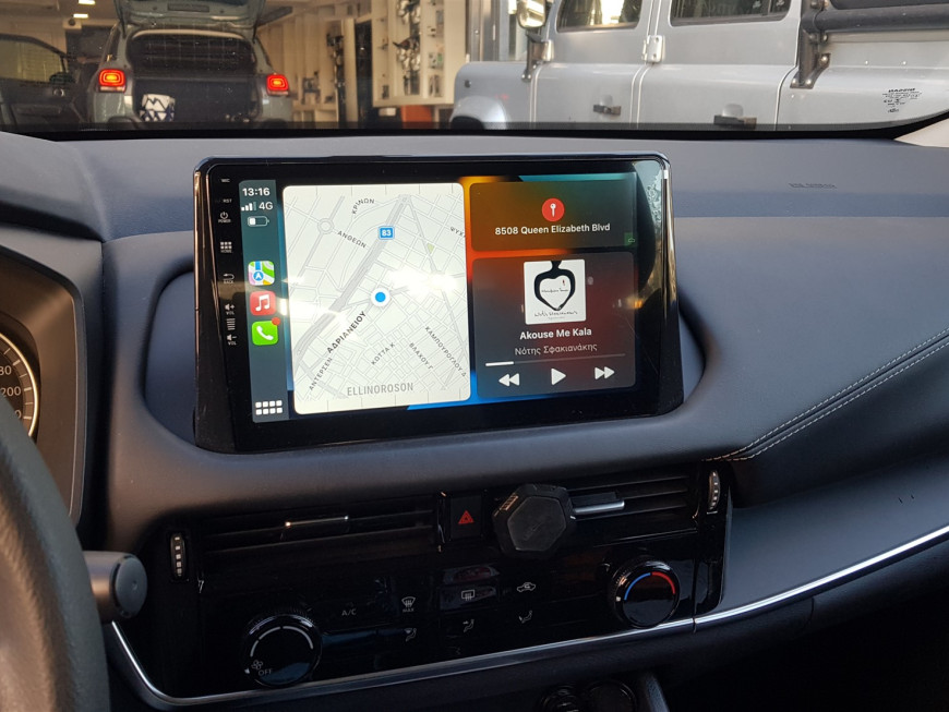 Εγκατάσταση οθόνης της Digital IQ με Wireless Apple Car Play/Android Auto σε Nissan Qashqai του 2022