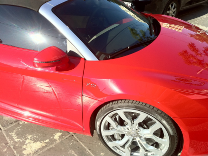 Εγκατάσταση Blinder laser Jammer και TV Tuner σε Audi R8 Spyder