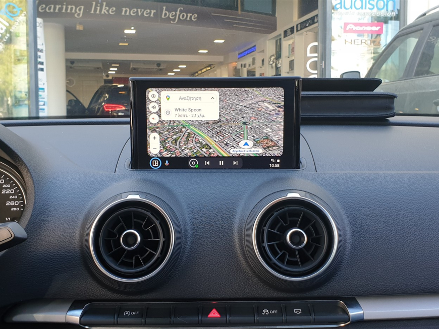  Αναβάθμιση εργοστασιακής οθόνης με Ασύρματο Wireless Apple CarPlay/Android Auto σε Audi A3 8V 