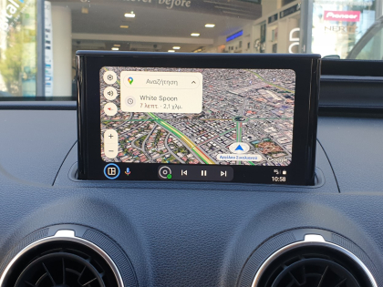  Αναβάθμιση εργοστασιακής οθόνης με Ασύρματο Wireless Apple CarPlay/Android Auto σε Audi A3 8V 