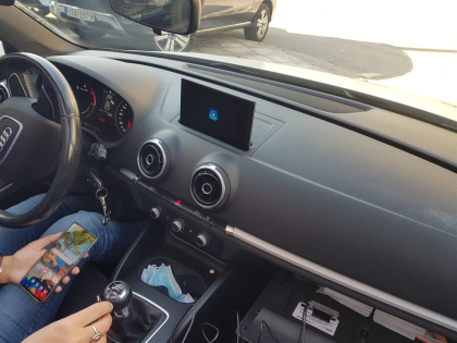 Αναβάθμιση εργοστασιακής οθόνης με Ασύρματο Wireless Apple CarPlay/Android Auto σε Audi A3 8V