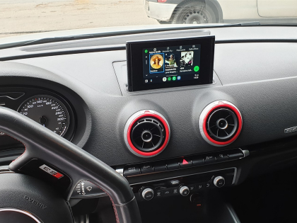 Αναβάθμιση εργοστασιακής οθόνης με Ασύρματο Wireless Apple CarPlay/Android Auto σε Audi S3 8V