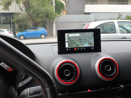 Αναβάθμιση εργοστασιακής οθόνης με Ασύρματο Wireless Apple CarPlay/Android Auto σε Audi S3 8V