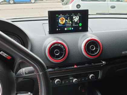 Αναβάθμιση εργοστασιακής οθόνης με Ασύρματο Wireless Apple CarPlay/Android Auto σε Audi S3 8V