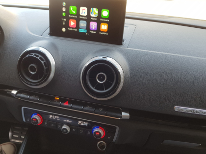  Αναβάθμιση εργοστασιακής οθόνης με Wireless Apple CarPlay/Android Auto σε Audi S3 8V