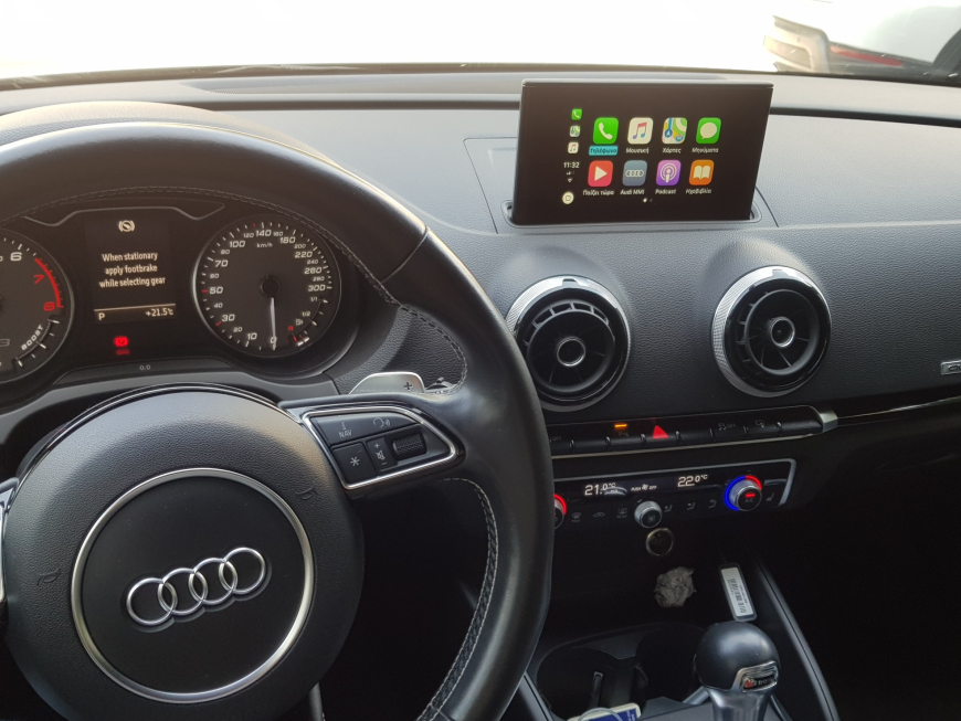  Αναβάθμιση εργοστασιακής οθόνης με Wireless Apple CarPlay/Android Auto σε Audi S3 8V