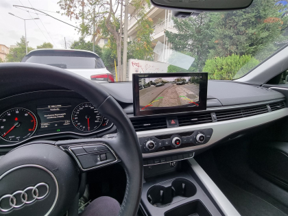 Εγκατάσταση κάμερας οπισθοπορείας σε Audi A4 B9 8W