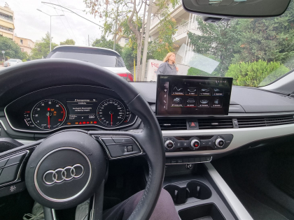 Εγκατάσταση κάμερας οπισθοπορείας σε Audi A4 B9 8W