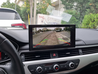 Εγκατάσταση κάμερας οπισθοπορείας σε Audi A4 B9 8W