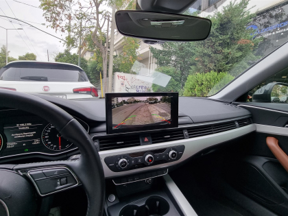 Εγκατάσταση κάμερας οπισθοπορείας σε Audi A4 B9 8W