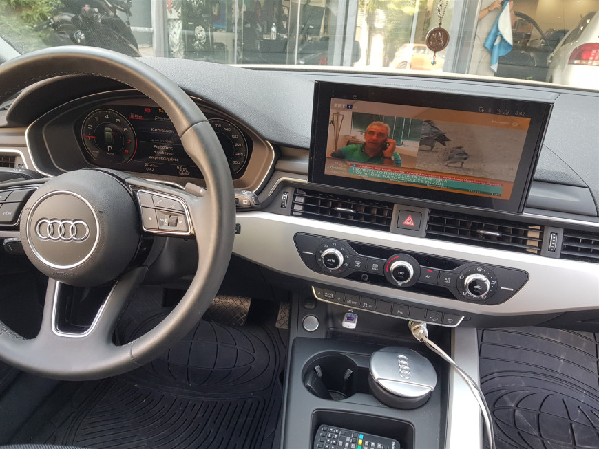 Αναβάθμιση εργοστασιακής οθόνης με Tv Tuner Dvbt σε Audi A4 B9/8W Αllroad Quattro του 2021