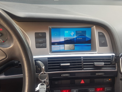 Αναβάθμιση εργοστασιακής οθόνης με Wireless Apple CarPlay/Android Auto σε Audi RS6 4F