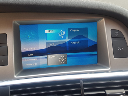Αναβάθμιση εργοστασιακής οθόνης με Wireless Apple CarPlay/Android Auto σε Audi RS6 4F