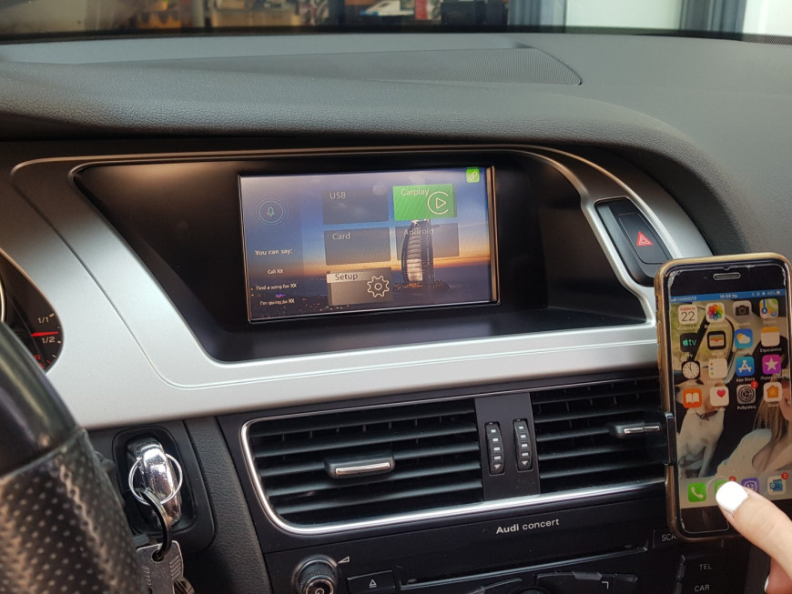 Αναβάθμιση εργοστασιακής οθόνης με Wireless Apple CarPlay/Android Auto σε Audi All Road