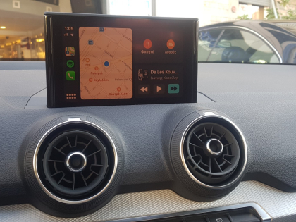 Αναβάθμιση εργοστασιακής οθόνης με Ασύρματο Wireless Apple CarPlay/Android Auto σε Audi Q2 GA 