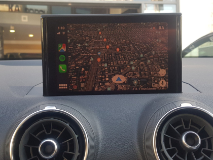 Αναβάθμιση εργοστασιακής οθόνης με Ασύρματο Wireless Apple CarPlay/Android Auto σε Audi Q2 GA 