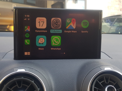 Αναβάθμιση εργοστασιακής οθόνης με Ασύρματο Wireless Apple CarPlay/Android Auto σε Audi Q2 GA 