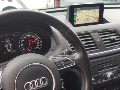 Αναβάθμιση εργοστασιακής οθόνης με Ασύρματο Wireless Apple CarPlay/Android Auto σε Audi Q3