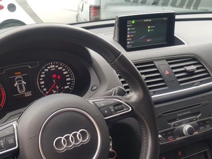 Αναβάθμιση εργοστασιακής οθόνης με Ασύρματο Wireless Apple CarPlay/Android Auto σε Audi Q3