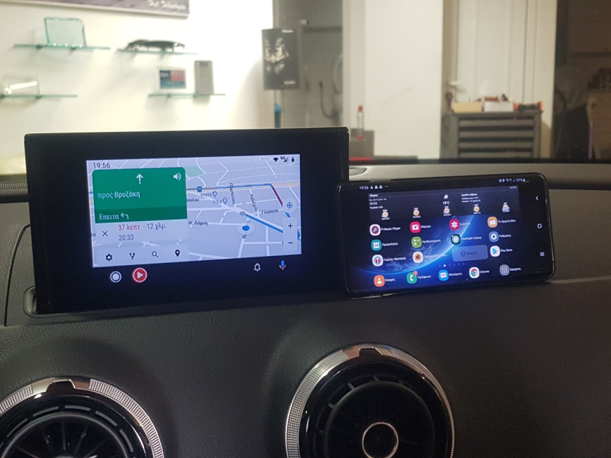 Αναβάθμιση εργοστασιακής οθόνης με Ασύρματο Wireless Apple CarPlay/Android Auto σε Audi Q3 8V