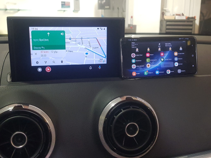 Αναβάθμιση εργοστασιακής οθόνης με Ασύρματο Wireless Apple CarPlay/Android Auto σε Audi Q3 8V