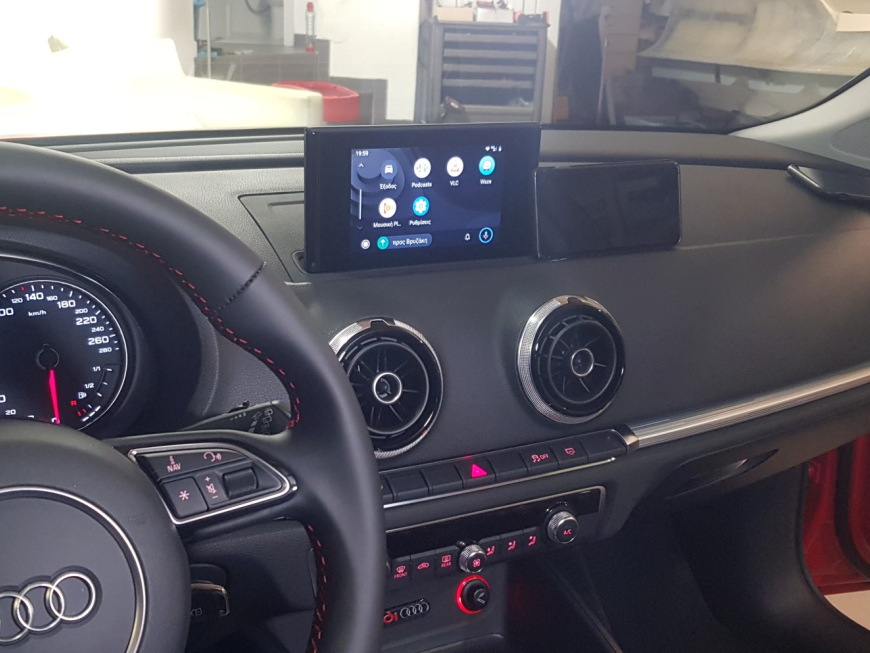 Αναβάθμιση εργοστασιακής οθόνης με Ασύρματο Wireless Apple CarPlay/Android Auto σε Audi Q3 8V