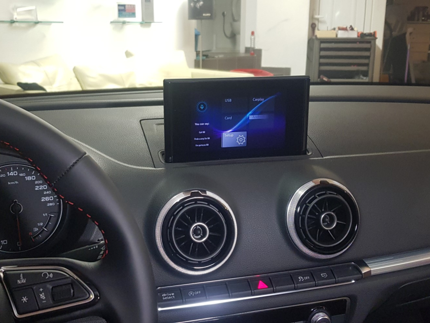 Αναβάθμιση εργοστασιακής οθόνης με Ασύρματο Wireless Apple CarPlay/Android Auto σε Audi Q3 8V