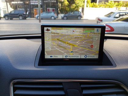 Εγκατάσταση οθόνης 8" με Navigation & Bluetooth σε Audi Q3 8U